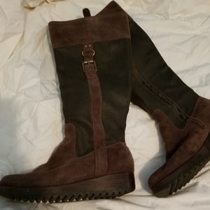 NWOT  Cole Haan Nike Air Tall Boots leather suede
